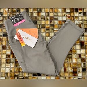 NWT X by Gottex Inter-Luxe Women’s Peach Collection Cspri Leggings~S~Stone~$40